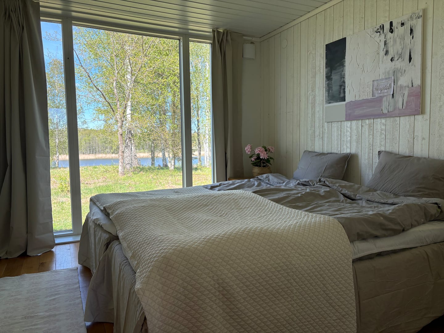 Bedroom with a view of the water