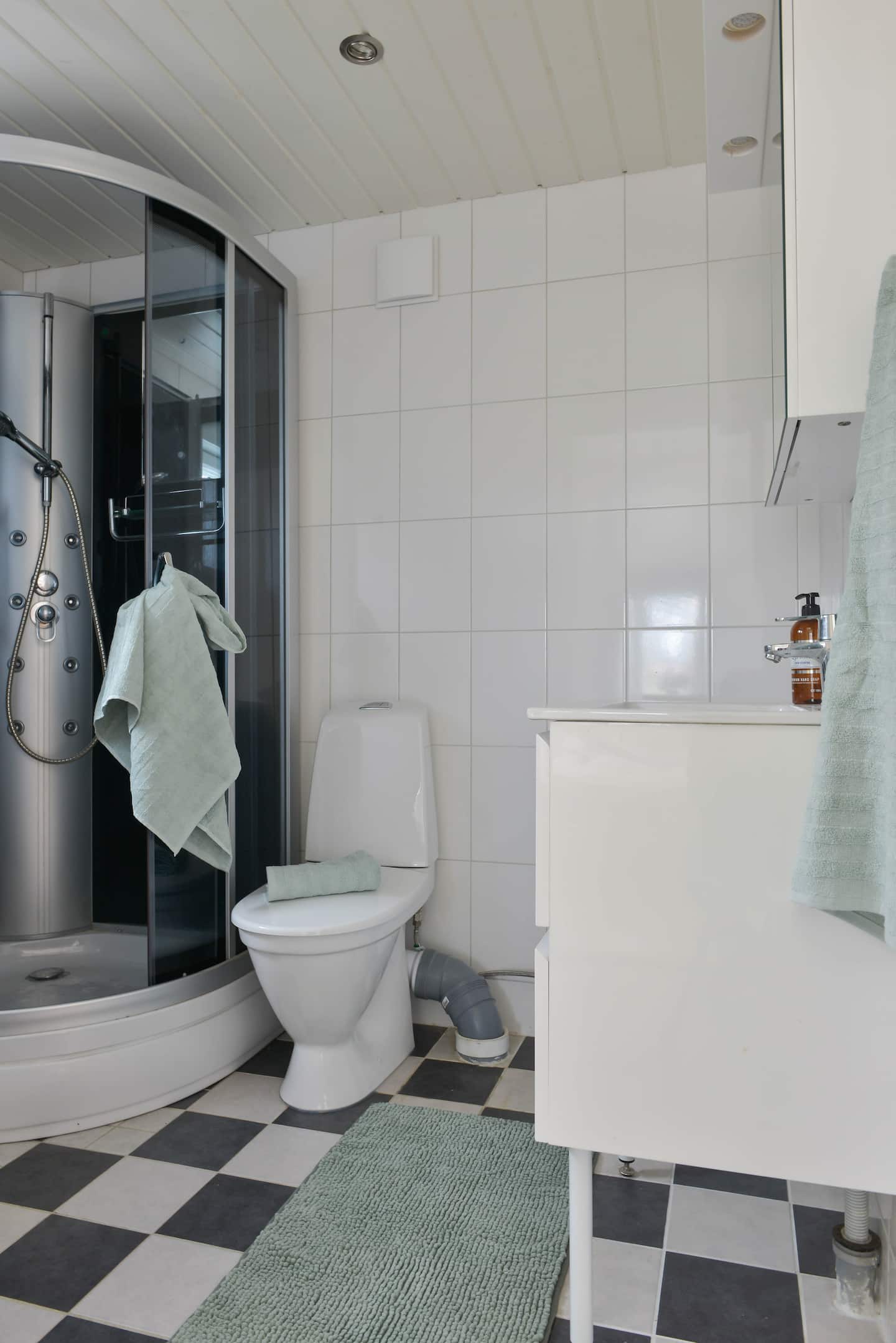 Bathroom with shower cabin