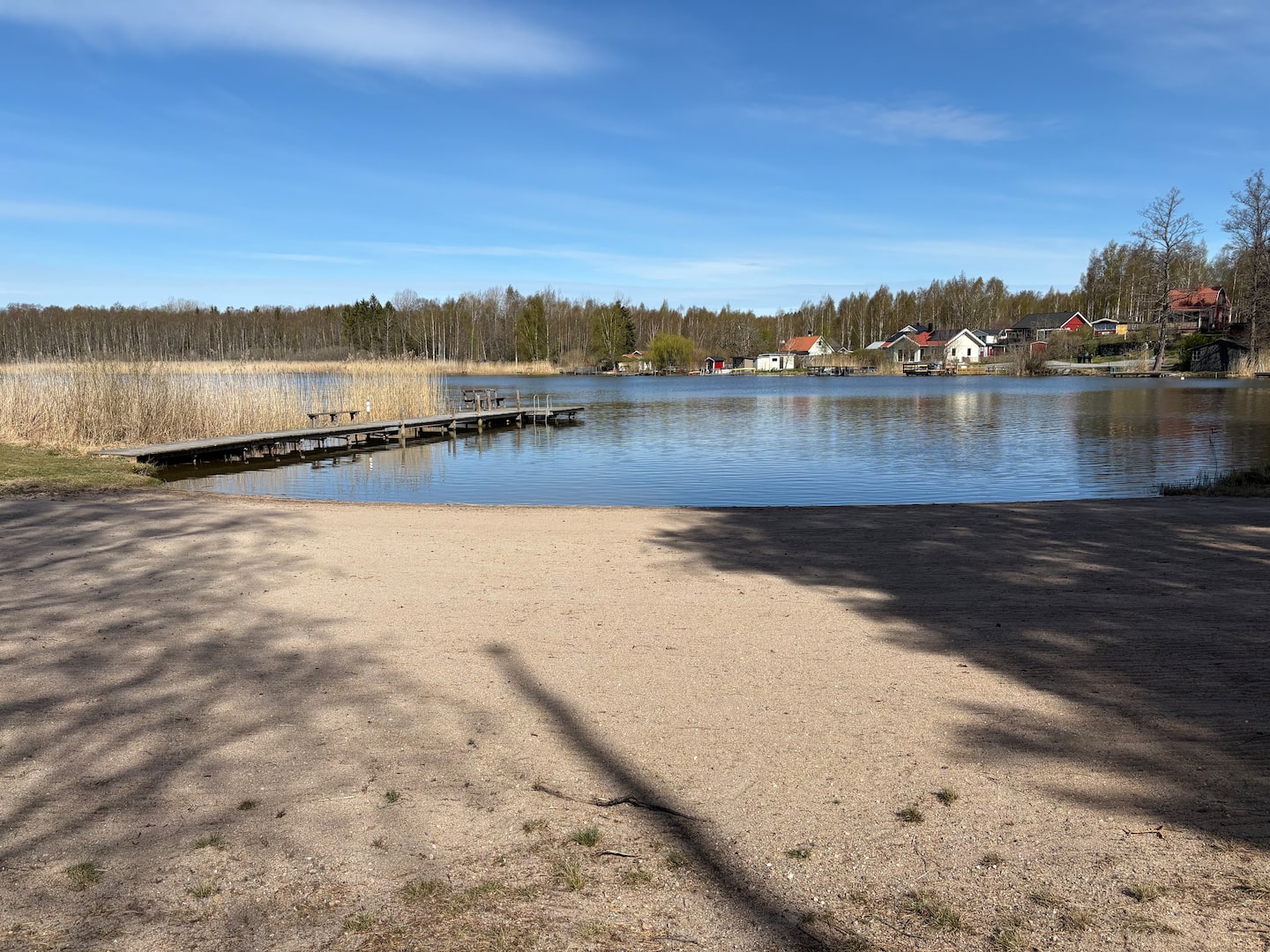 Sandy beach for swimming