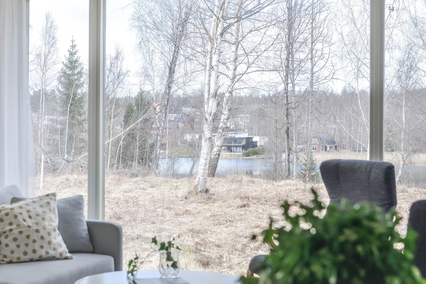 View from the living room towards the water